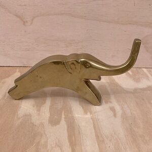 Mid Century Modern Brass Elephant Figurine